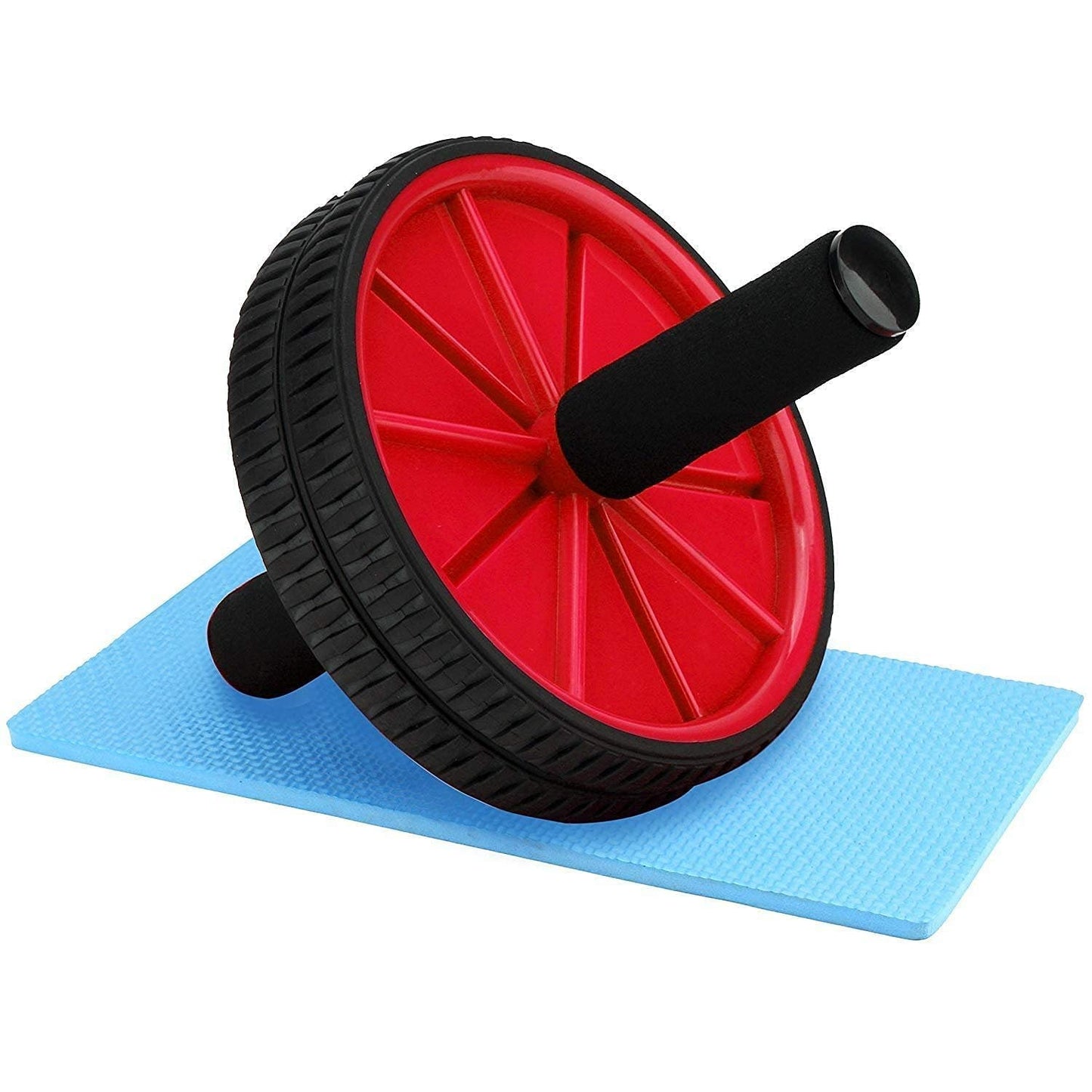 š CoreTitan⢠Elite Ab Roller ā Premium Abs Workout Wheel with Knee Mat (Red & Black)
