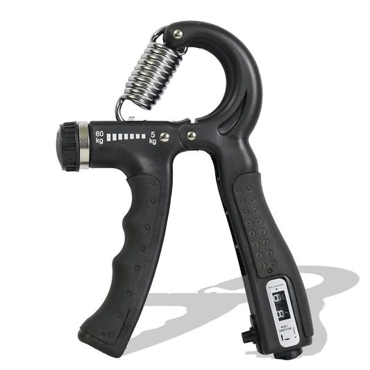 GripMax Pro 60™ – Adjustable Hand Gripper with Built-In Rep Counter (10Kg–60Kg)